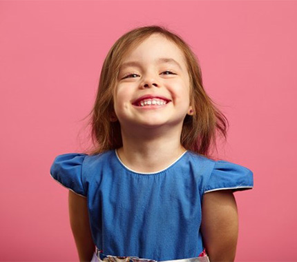 Child smiles