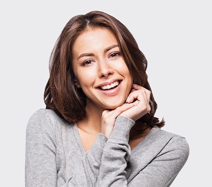 Woman with gorgeous smile