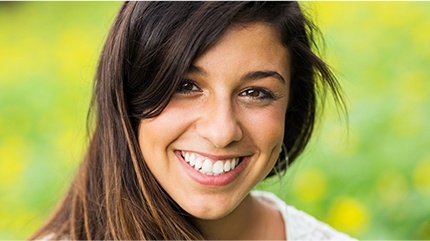 Woman with healthy smile