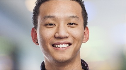 Young man with healthy teeth and gums