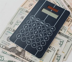 Calculator on cash 
